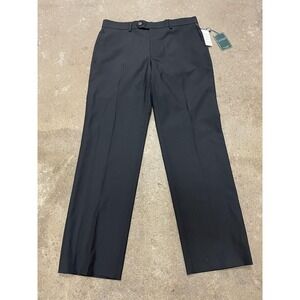 Lauren Ralph Lauren Pants Mens 32x30 Black Total Comfort Wool Dress Flat Front